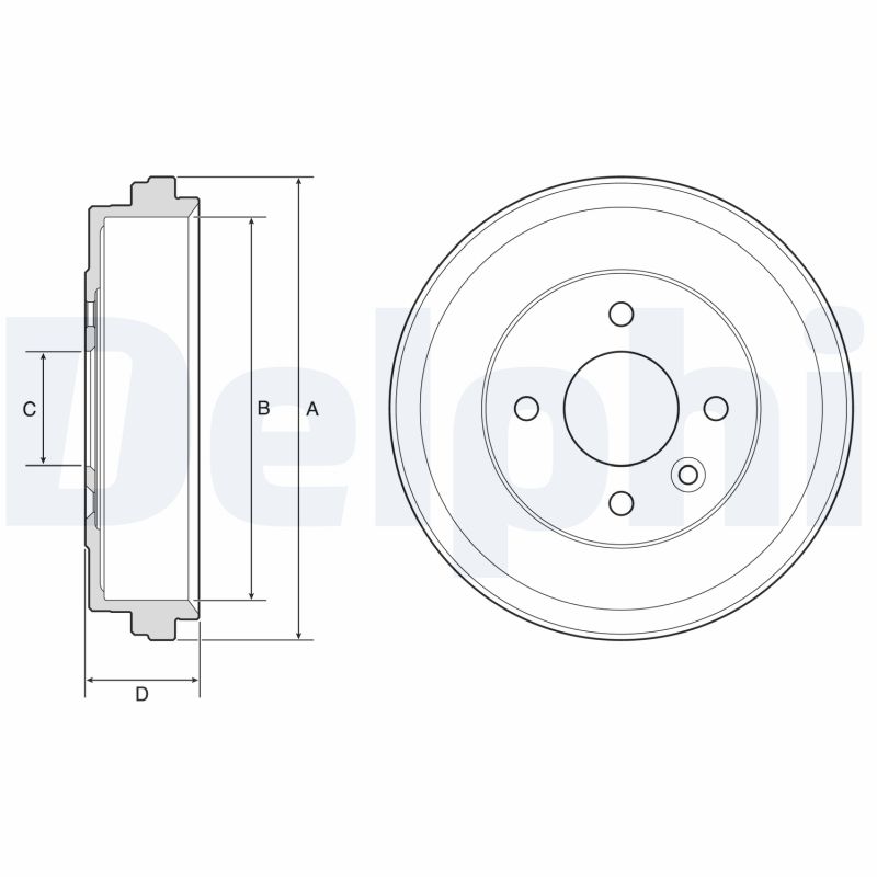 DELPHI BF637 Tambur frana