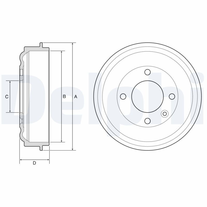 DELPHI BF638 Tambur frana