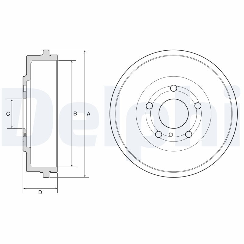 DELPHI BF639 Tambur frana