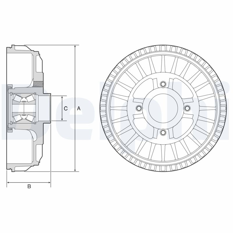 DELPHI BFR621 Tambur frana