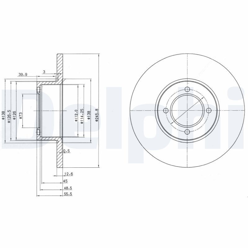 DELPHI BG2069 Discofreno