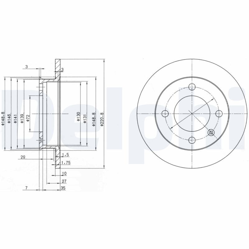 DELPHI BG2118 Discofreno-Discofreno-Ricambi Euro