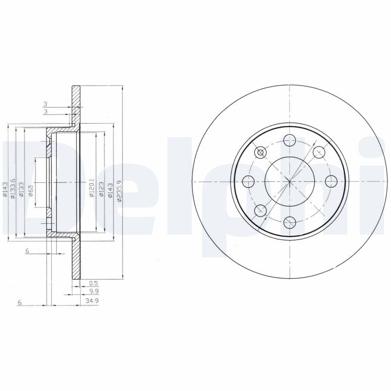 DELPHI BG2149 Discofreno