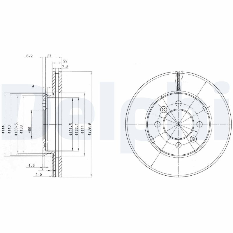 DELPHI BG2290 Discofreno