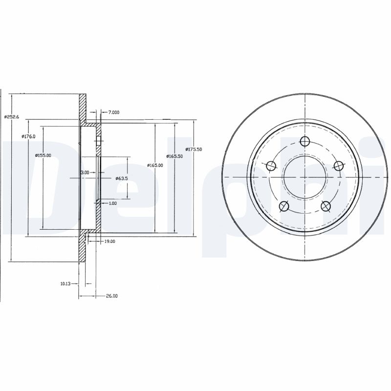 DELPHI BG2332 Discofreno