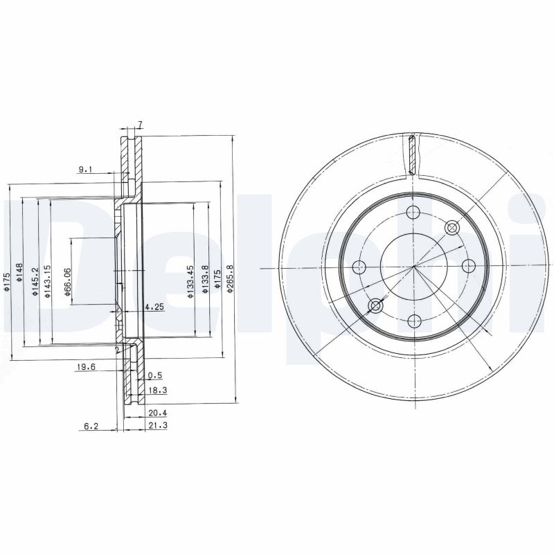 DELPHI BG2387 Discofreno