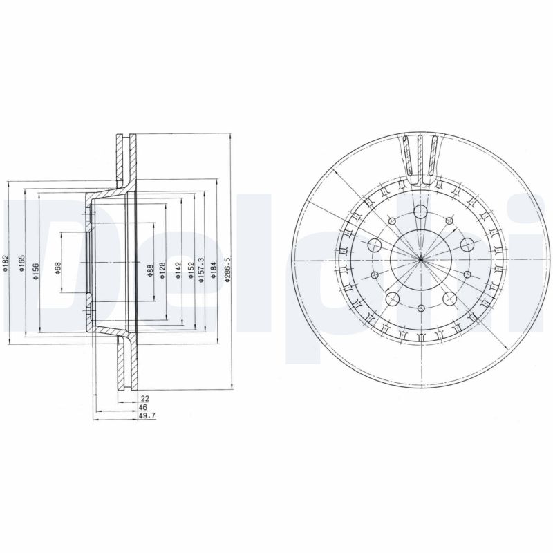 DELPHI BG2426 Discofreno