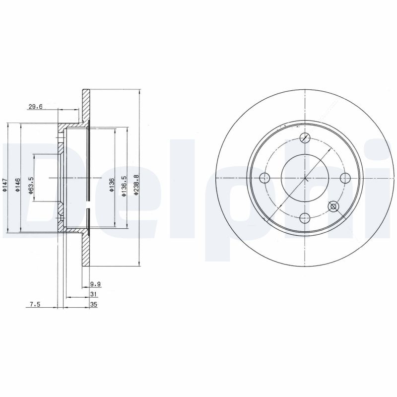 DELPHI BG2439 Discofreno