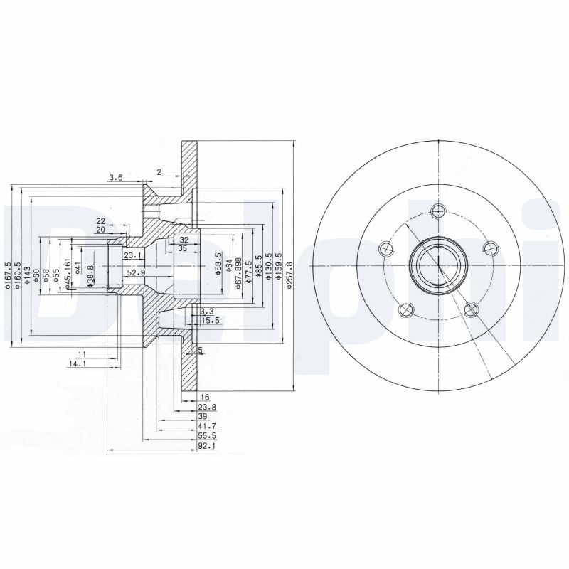 DELPHI BG2468 Discofreno-Discofreno-Ricambi Euro