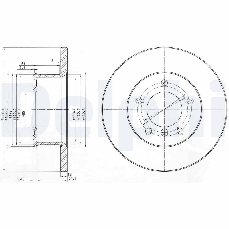 DELPHI BG2556 Discofreno