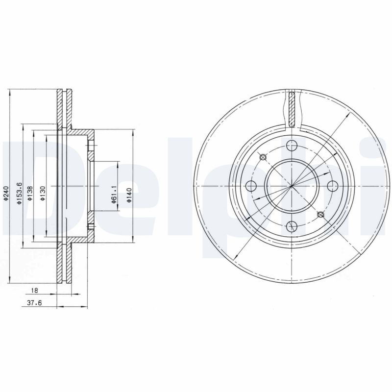 DELPHI BG2565 Discofreno