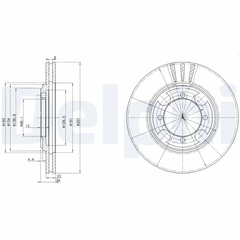 DELPHI BG2628 Discofreno