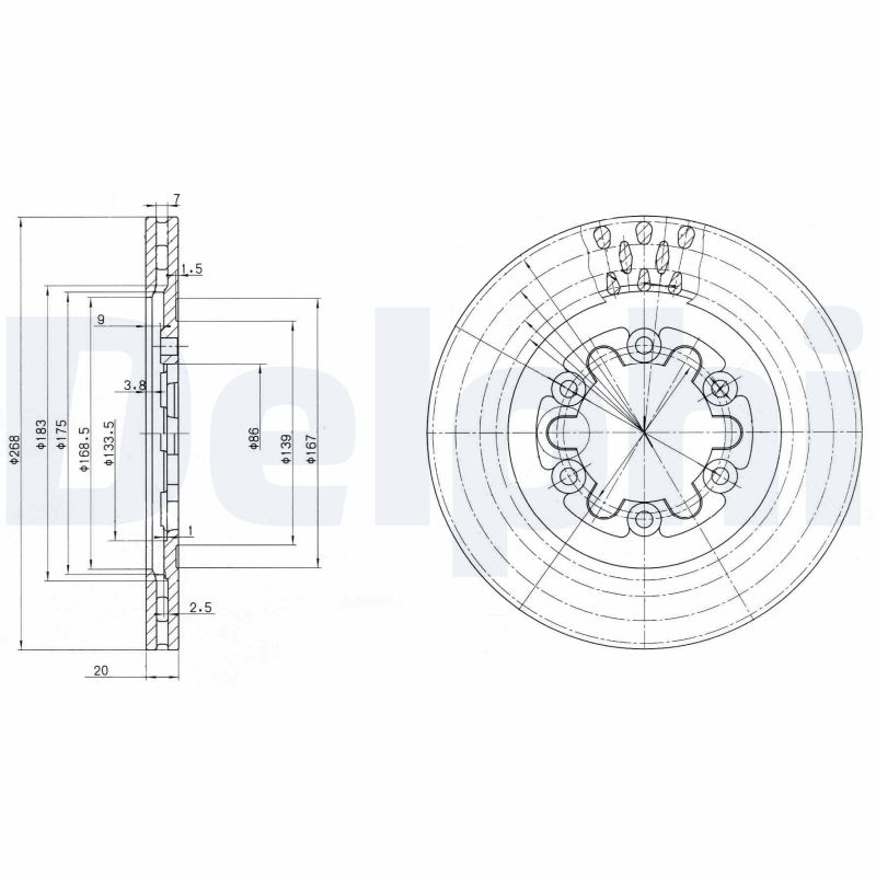 DELPHI BG2678 Discofreno