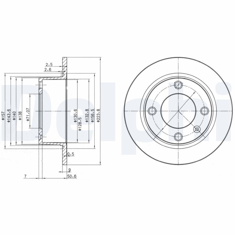 DELPHI BG2691 Discofreno-Discofreno-Ricambi Euro