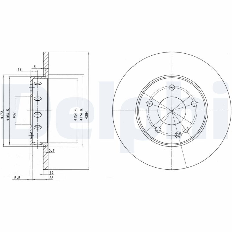 DELPHI BG2769 Discofreno