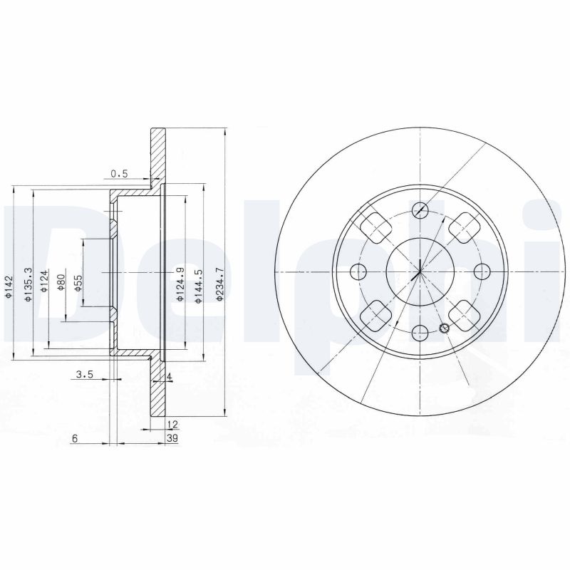 DELPHI BG2778 Discofreno-Discofreno-Ricambi Euro