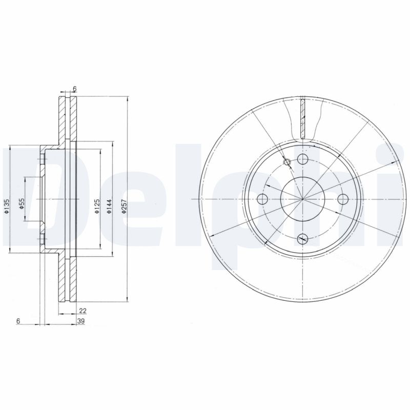 DELPHI BG2804 Discofreno