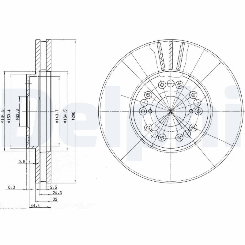 DELPHI BG2829 Discofreno