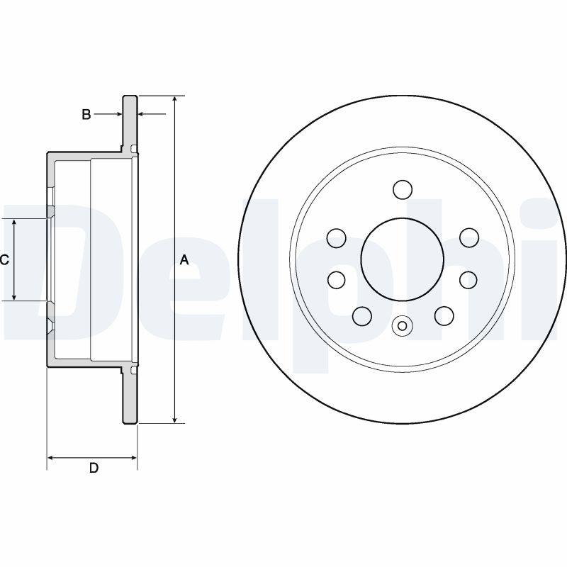 DELPHI BG2879 Discofreno-Discofreno-Ricambi Euro