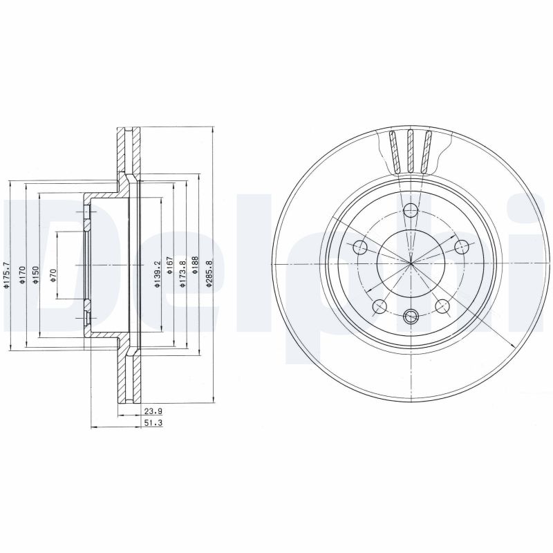 DELPHI BG2908 Discofreno