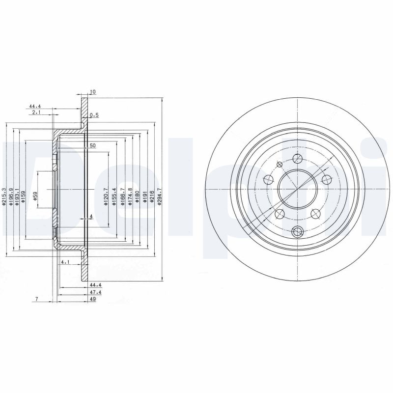 DELPHI BG3049 Discofreno-Discofreno-Ricambi Euro