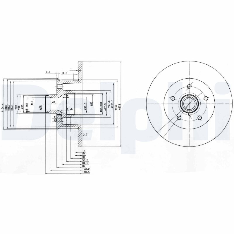 DELPHI BG310 Discofreno-Discofreno-Ricambi Euro