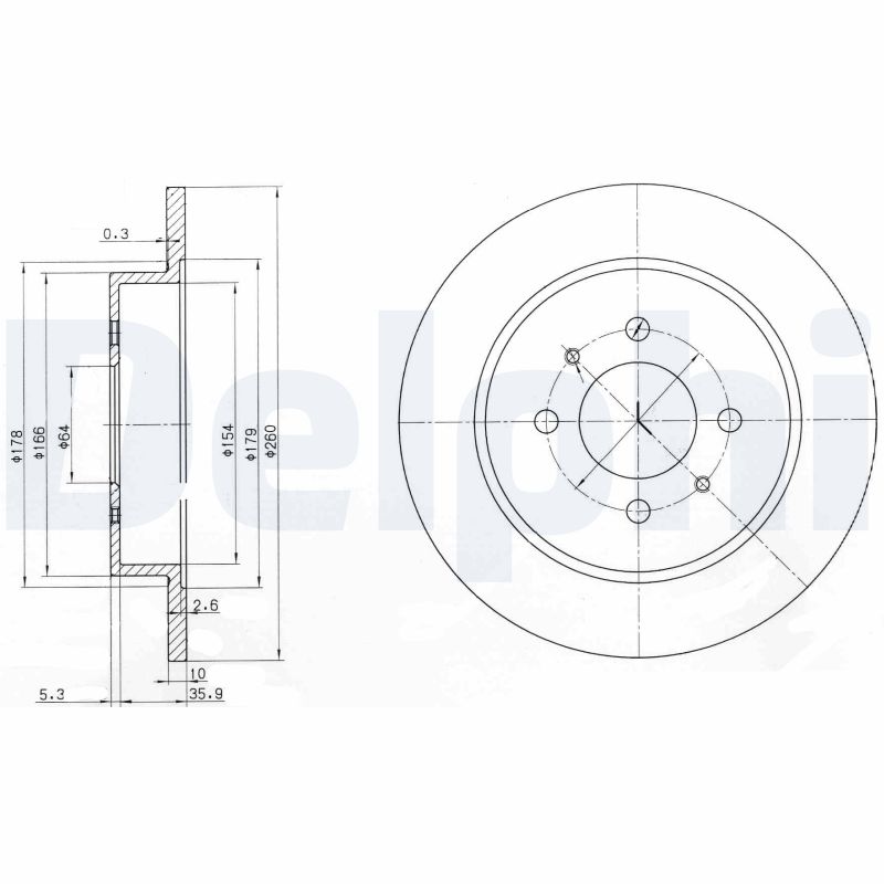 DELPHI BG3102 Discofreno