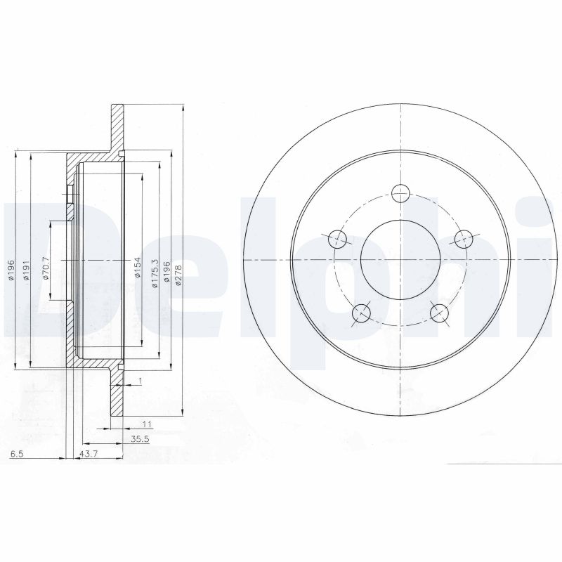 DELPHI BG3143 Discofreno