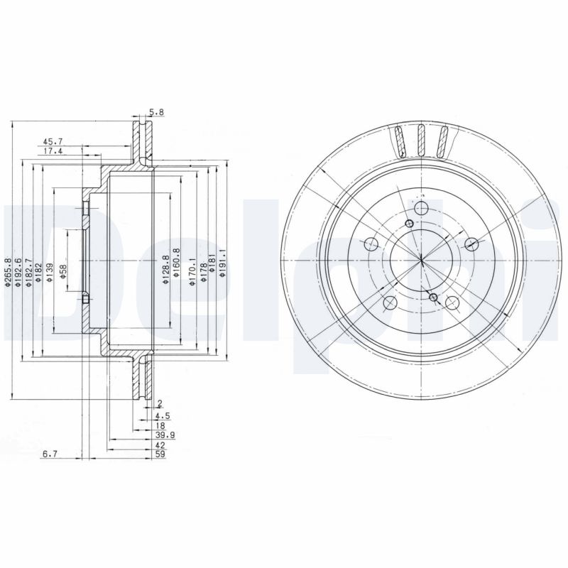 DELPHI BG3154 Discofreno