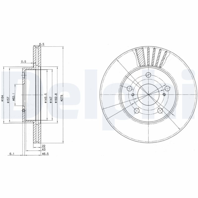 DELPHI BG3171 Discofreno