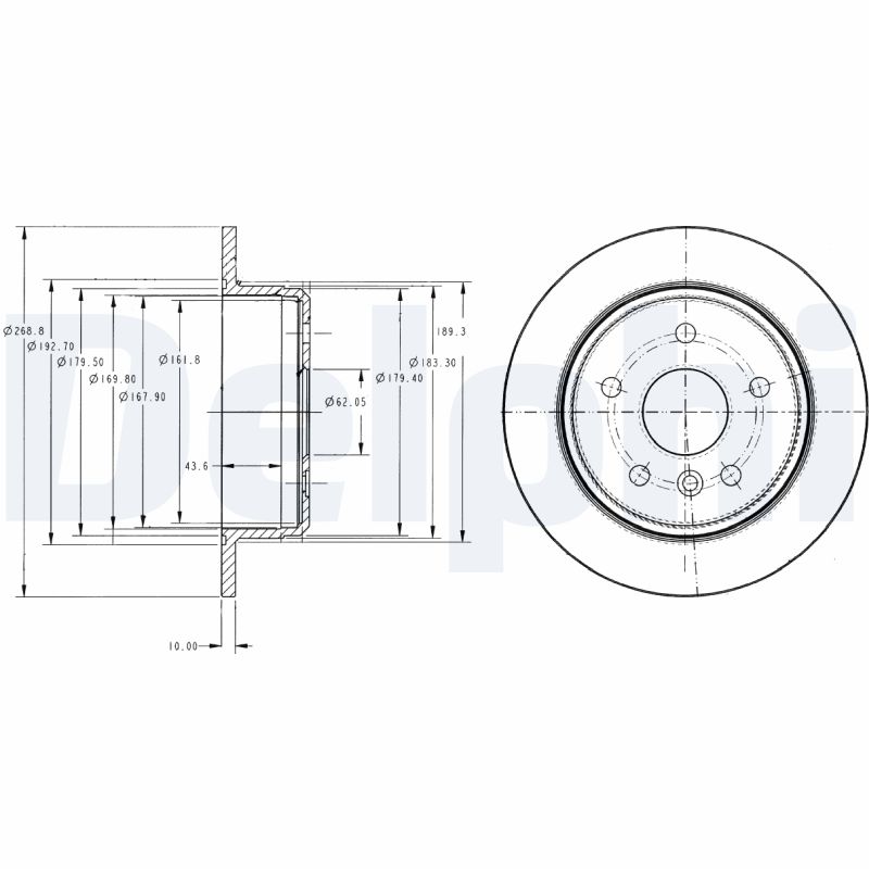 DELPHI BG3178 Discofreno