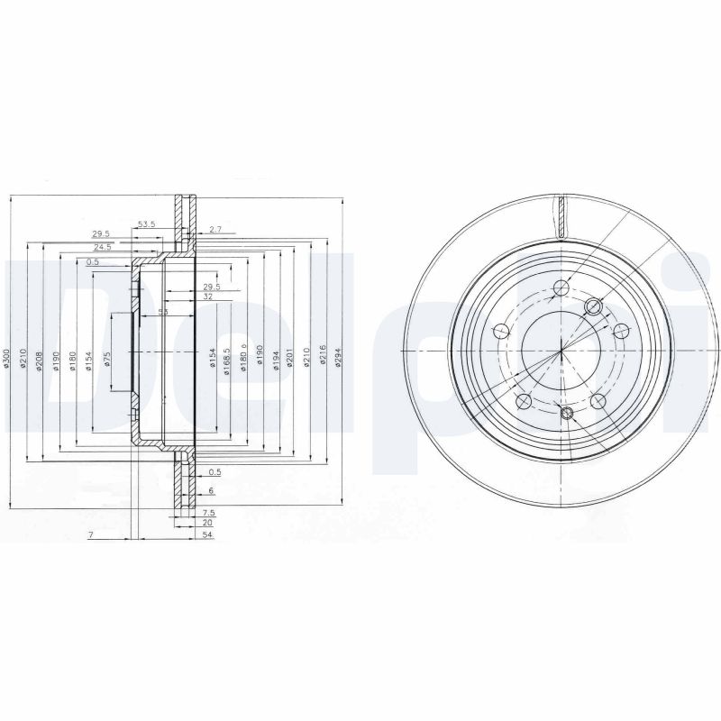 DELPHI BG3214 Discofreno