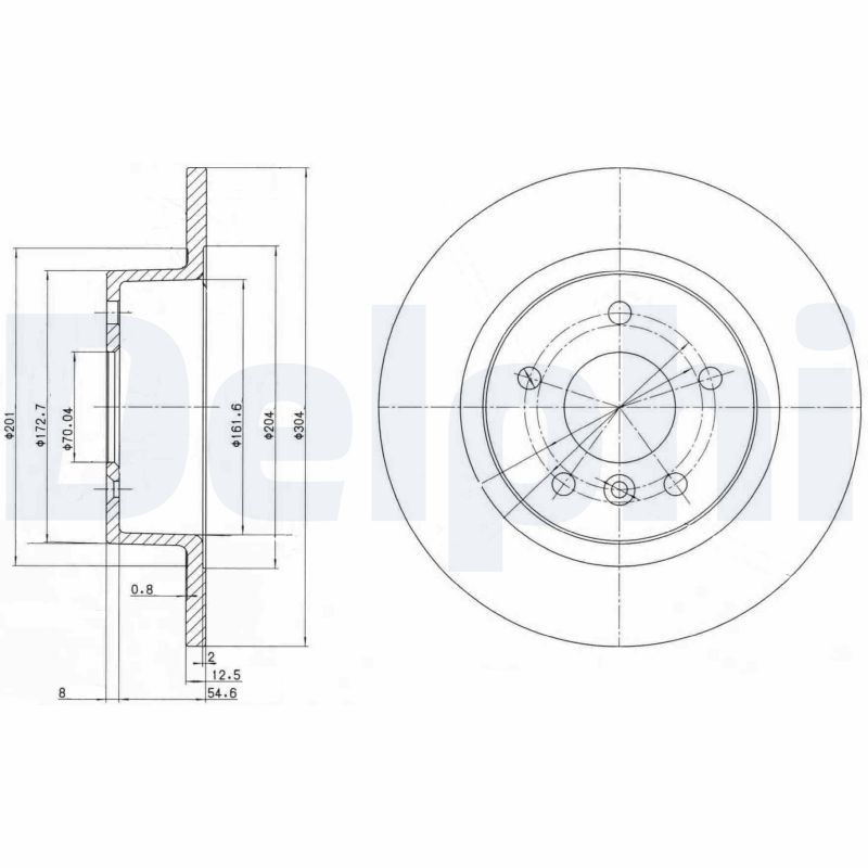 DELPHI BG3227C Discofreno