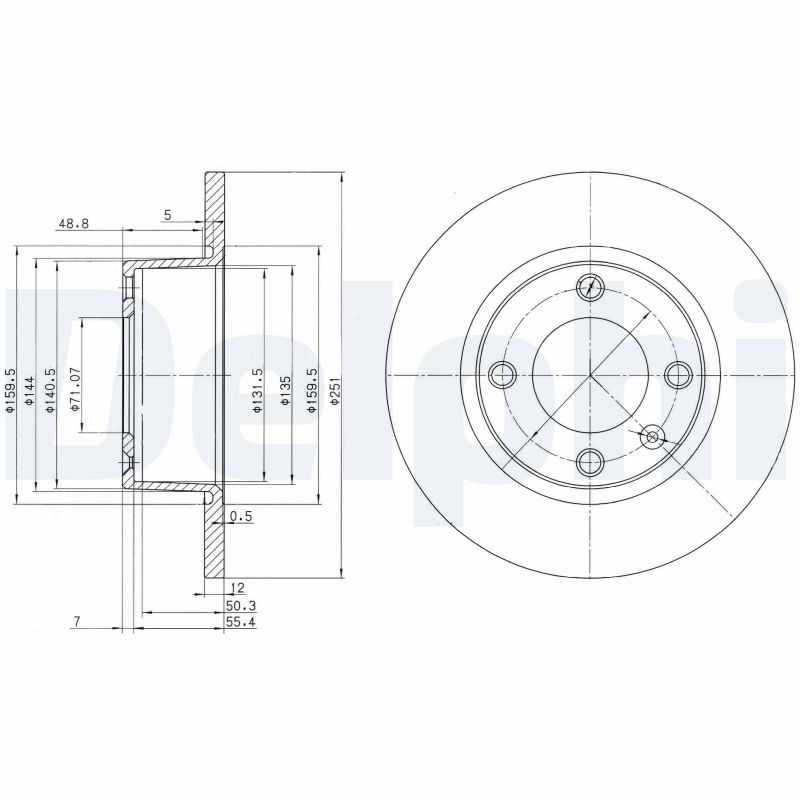 DELPHI BG3367 Discofreno-Discofreno-Ricambi Euro