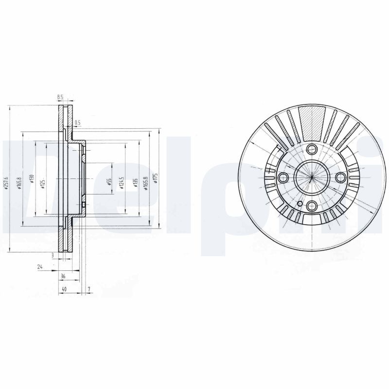 DELPHI BG3509 Discofreno