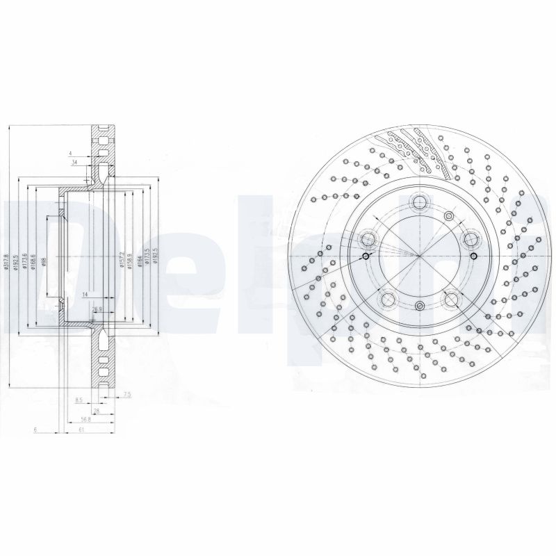 DELPHI BG3564 Discofreno