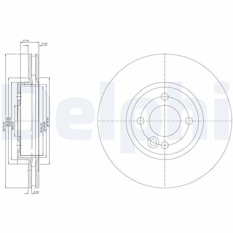 DELPHI BG3661C Disc frana