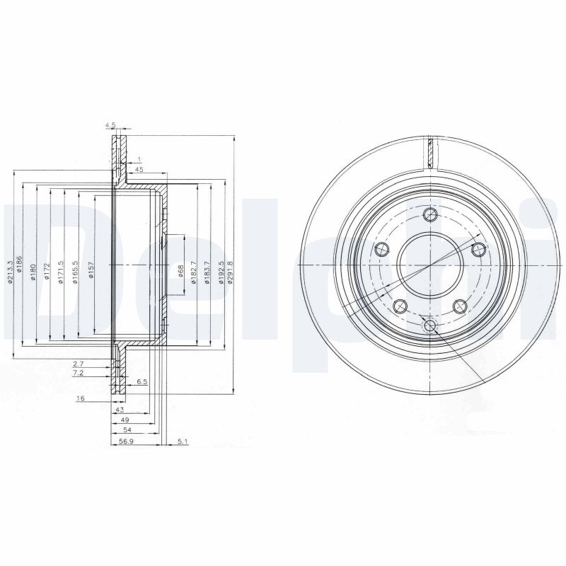 DELPHI BG3765C Discofreno