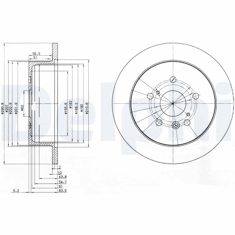 DELPHI BG3779 Discofreno-Discofreno-Ricambi Euro