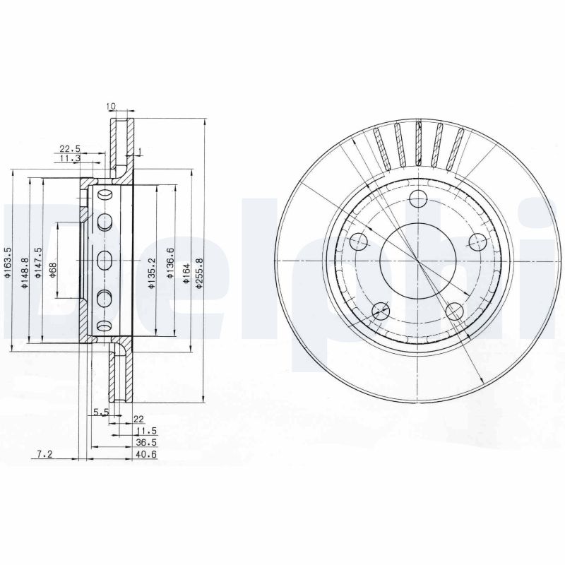 DELPHI BG3785 Discofreno