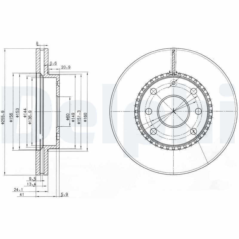 DELPHI BG3790 Discofreno