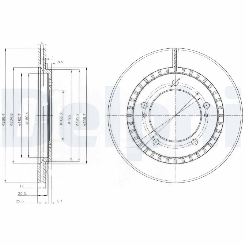 DELPHI BG3820 Discofreno