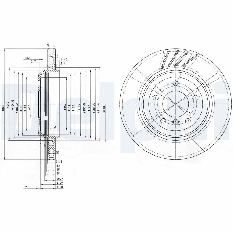 DELPHI BG3831 Discofreno