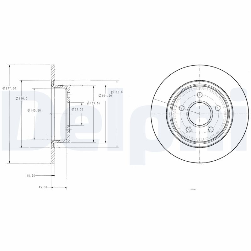 DELPHI BG3873 Discofreno