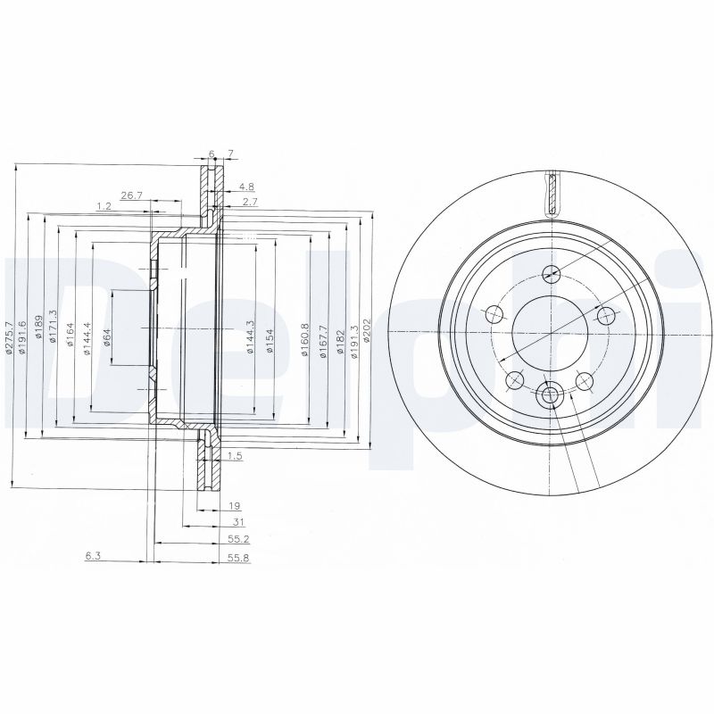 DELPHI BG3919 Discofreno