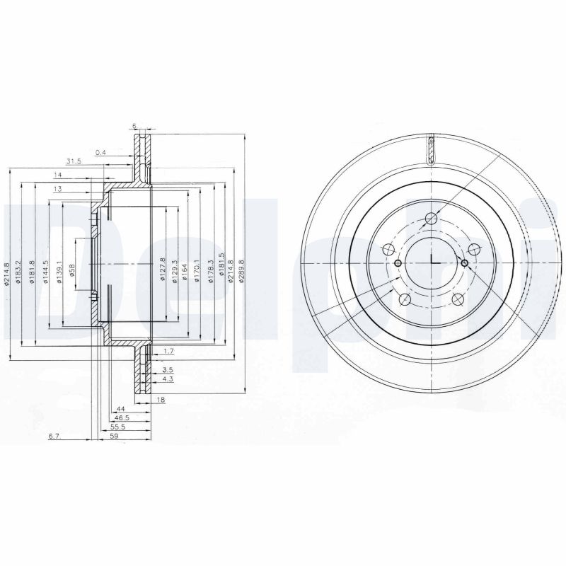 DELPHI BG3931 Discofreno-Discofreno-Ricambi Euro