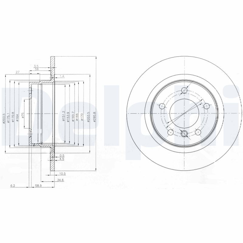 DELPHI BG3960 Discofreno