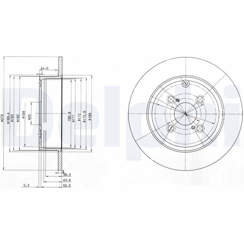 DELPHI BG3974 Discofreno