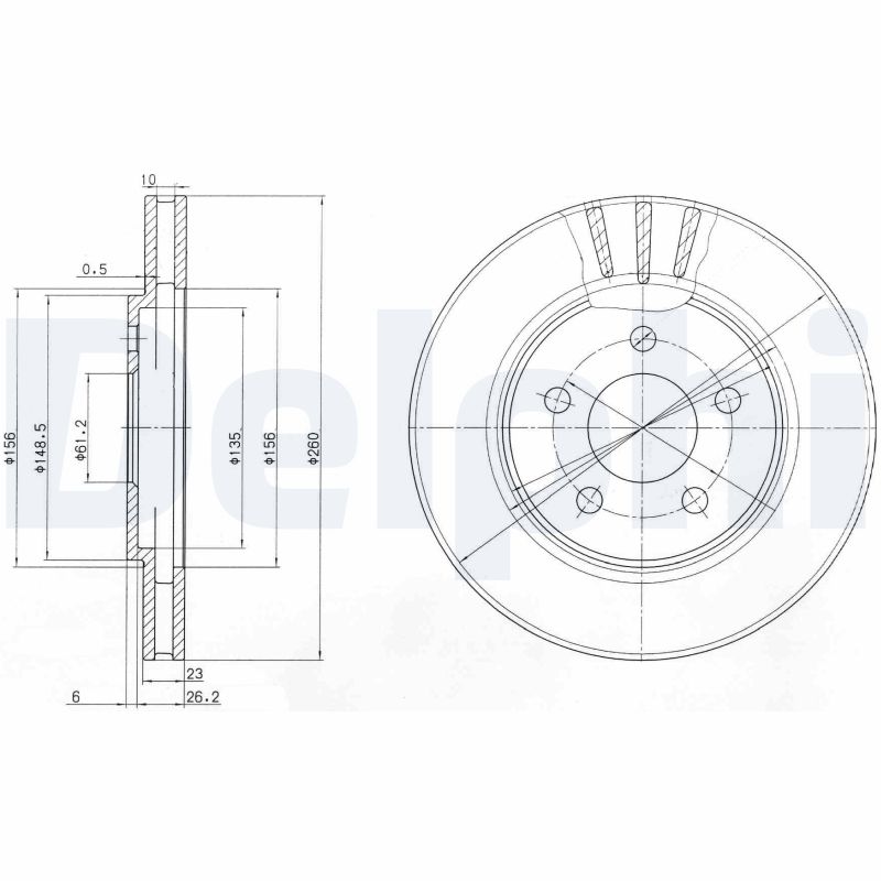 DELPHI BG4001 Discofreno