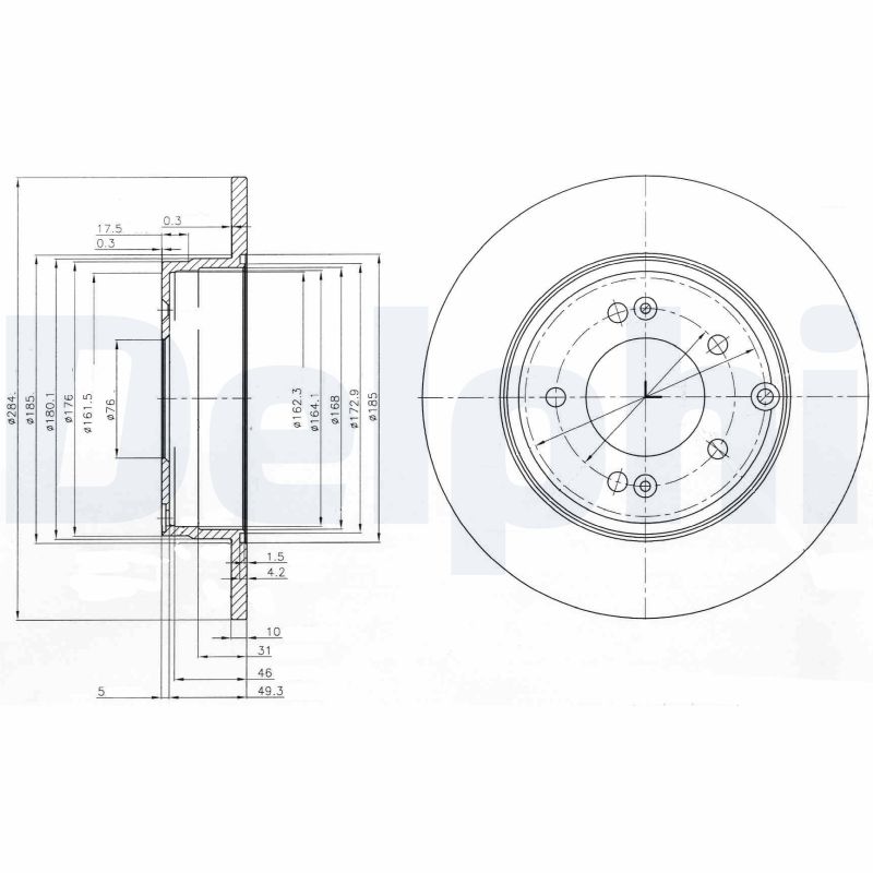 DELPHI BG4012 Discofreno